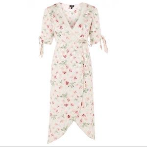 Topshop floral wrap dress, never worn